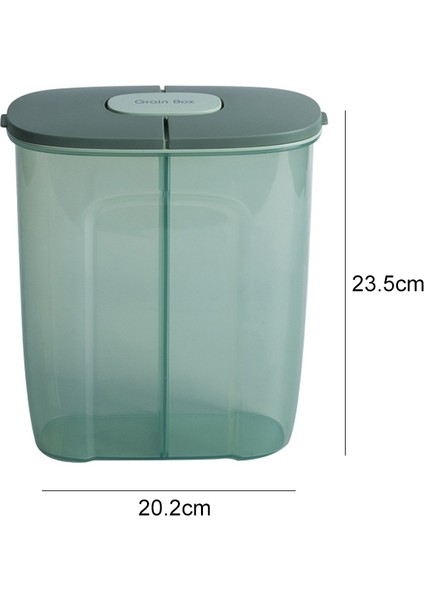 Büyük Kapasiteli Mutfak Depolama Şeffaf Kapalı Kutu - Yeşil (Yurt Dışından) fırsatları