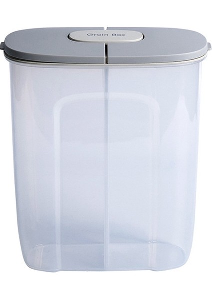 Büyük Kapasiteli Mutfak Depolama Şeffaf Kapalı Kutu - Gri (Yurt Dışından)