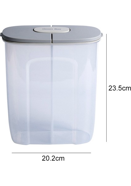 Büyük Kapasiteli Mutfak Depolama Şeffaf Kapalı Kutu - Gri (Yurt Dışından) fiyatları