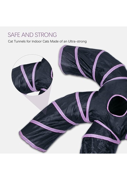 Beş Yönlü Mor Katlanabilir Kedi Evi Kedi Tüneli Evcil Hayvan Oyunu (Yurt Dışından) indirimleri