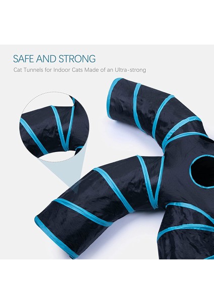 Beş Yollu Mavi Katlanabilir Kedi Evi Kedi Tüneli Evcil Hayvan Oyunu (Yurt Dışından) indirimleri