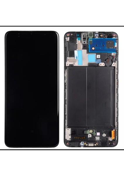 Samsung Galaxy A70 Çıtalı LCD Ekran Dokunmatik Siyah