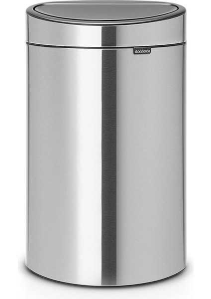 Matt Steel New Dokunmatik Çöp Kutusu 40L