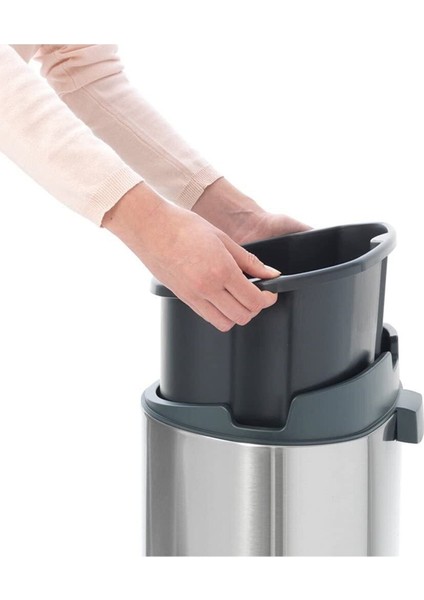 Matt Steel New Dokunmatik Çöp Kutusu 40L