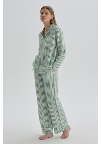 Yeşil Pijama Üst
