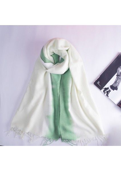Elegant Gradyan Eşarp Şal Faux Kaşmir Sıcak Püskül (Yurt Dışından)
