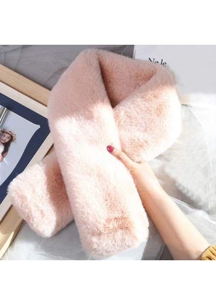 Eşarp Kürk Kravat Pom Pom Faux Yün Önlük Kalın Sıcak Faux Fur (Yurt Dışından) fırsatları