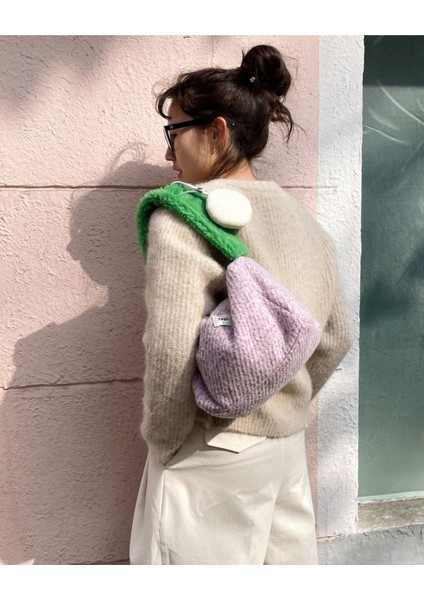 Suni Kürk Tote Yumuşak Peluş Tek Omuz Tote Çanta (Yurt Dışından) fırsatları