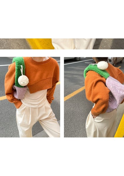 Suni Kürk Tote Yumuşak Peluş Tek Omuz Tote Çanta (Yurt Dışından) indirimleri