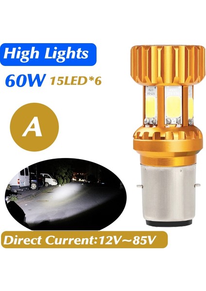 Ultra Parlak Kablolamasız Ampul Motosiklet LED Far (Yurt Dışından)