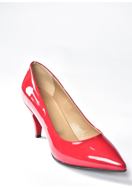 Kırmızı Rugan Alçak Topuklu Günlük Kadın Topuklu Ayakkabı A922151108 fırsatları