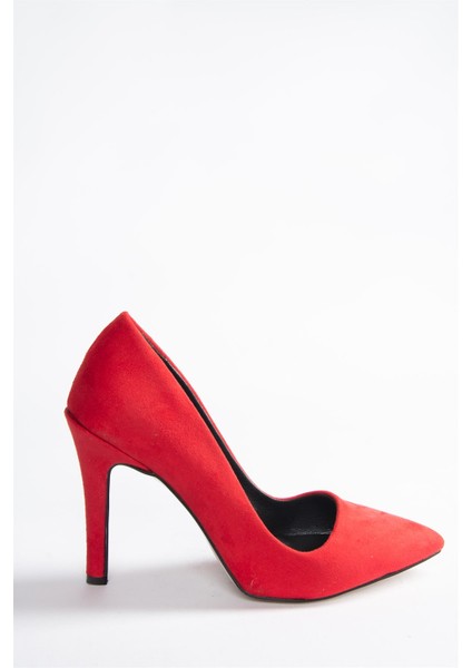 Kırmızı Süet Kadın Ince Topuklu Stiletto L253971502 fırsatları