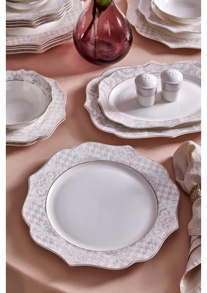 N3353 Berry Romantik 56 Parça 12 Kişilik Yemek Takımı-Kazayağı fırsatları