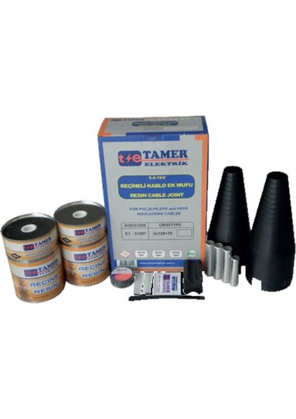 3X120+70MM 1kv Ek Mufu (4ADET) Tamer