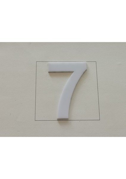 Kapı Numarası 10 cm Beyaz Pleksi Kendinden Yapışkanlı Bina Daire Villa Kapı Numarası Arial Yazı Tipi fiyatları