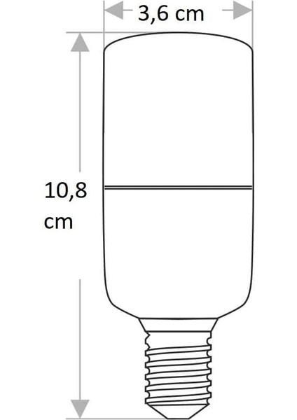 CT 4092 9W/3200K E14 LED Ampul Günışığı 6 Adet