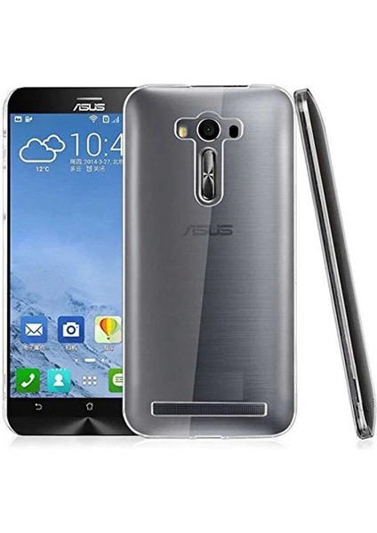 Asus Zenfone 2 Laser ZE500KL Kılıf Için Tasarlanan Kristal Şeffaf Kaymaz Silikon Kılıf