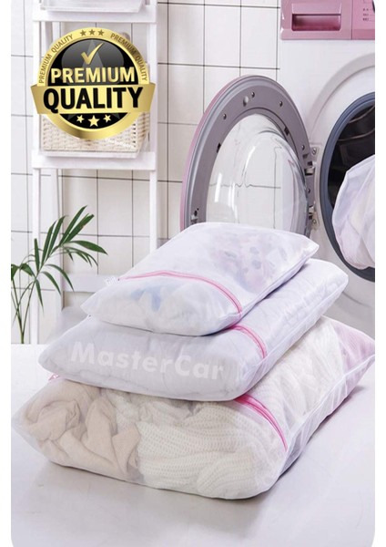 3 Adet Premium Çamaşır Yıkama Filesi Renkli Fermuarlı Ayakkabı Yıkama Filesi Tül Perde Yıkama Filesi fiyatları