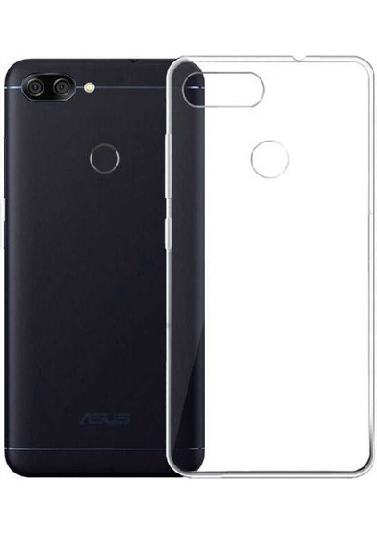 Asus Zenfone Max Plus (M1) ZB570TL Kılıf Için Tasarlanan Kristal Şeffaf Kaymaz Silikon Kılıf
