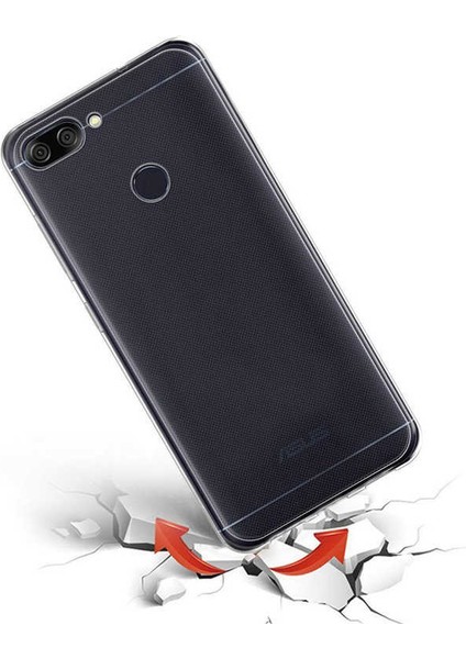 Asus Zenfone Max Plus (M1) ZB570TL Kılıf Için Tasarlanan Kristal Şeffaf Kaymaz Silikon Kılıf fırsatları