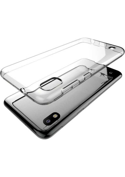 Galaxy A10 Kılıf Için Tasarlanan Kristal Şeffaf Kaymaz Silikon Kılıf