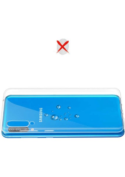 Kip GSM Galaxy A30S Kılıf Için Tasarlanan Kristal Şeffaf Kaymaz Silikon Kılıf