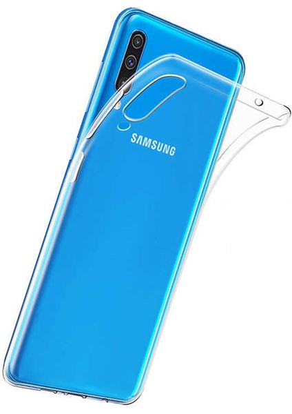 Kip GSM Galaxy A50 Kılıf Için Tasarlanan Kristal Şeffaf Kaymaz Silikon Kılıf