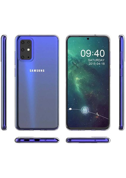 Kip GSM Galaxy A91 (S10 Lite) Kılıf Için Tasarlanan Kristal Şeffaf Kaymaz Silikon Kılıf