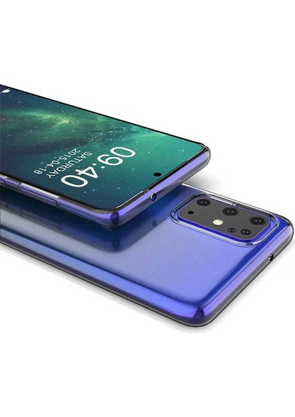 Kip GSM Galaxy A91 (S10 Lite) Kılıf Için Tasarlanan Kristal Şeffaf Kaymaz Silikon Kılıf