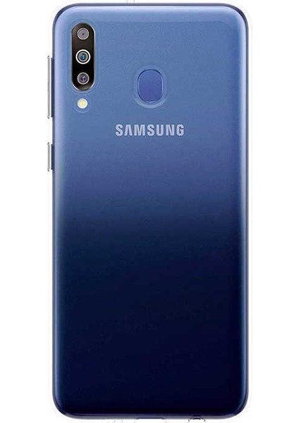 Galaxy M40 Kılıf Için Tasarlanan Kristal Şeffaf Kaymaz Silikon Kılıf