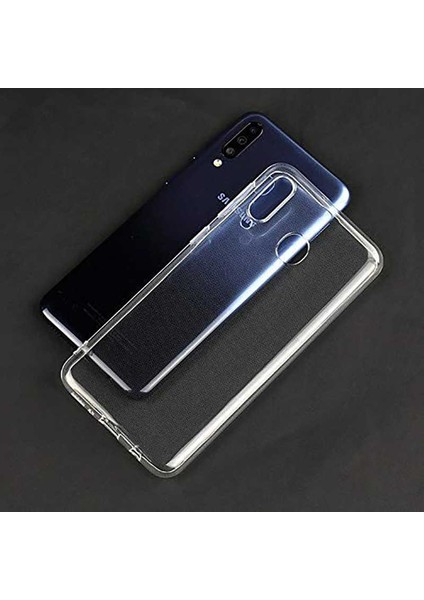 Galaxy M40 Kılıf Için Tasarlanan Kristal Şeffaf Kaymaz Silikon Kılıf