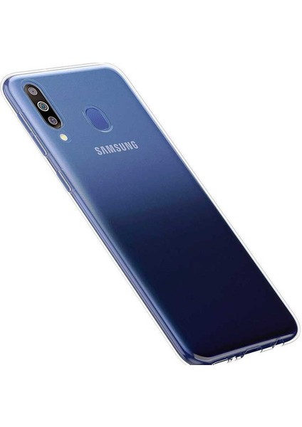 Galaxy M40 Kılıf Için Tasarlanan Kristal Şeffaf Kaymaz Silikon Kılıf