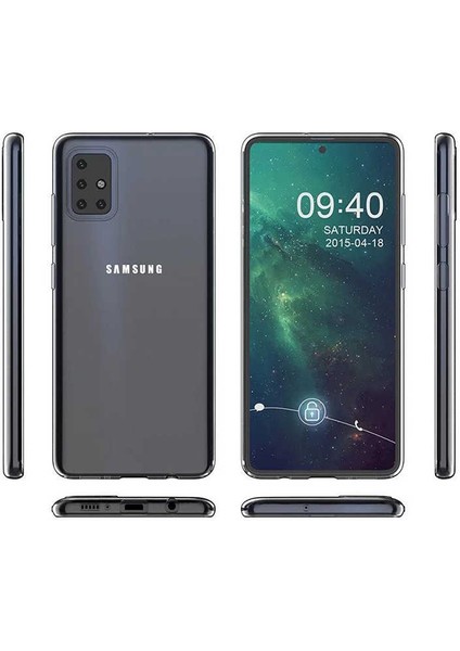 Galaxy A81 (Note 10 Lite) Kılıf Için Tasarlanan Kristal Şeffaf Kaymaz Silikon Kılıf