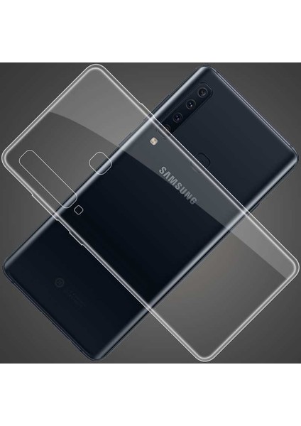 Galaxy A9 2018 Kılıf Için Tasarlanan Kristal Şeffaf Kaymaz Silikon Kılıf