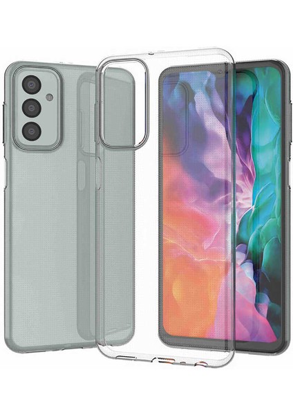 Galaxy M23 Kılıf Için Tasarlanan Kristal Şeffaf Kaymaz Silikon Kılıf
