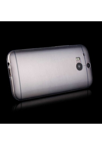 Htc One M8 Kılıf Için Tasarlanan Kristal Şeffaf Kaymaz Silikon Kılıf