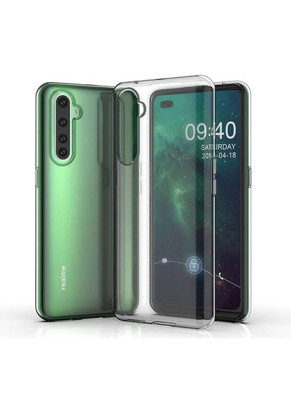Realme 6 Pro Kılıf Için Tasarlanan Kristal Şeffaf Kaymaz Silikon Kılıf