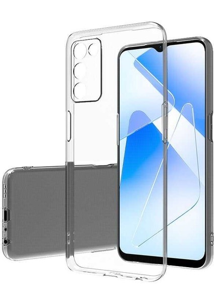 Oppo A55 5g Kılıf Için Tasarlanan Kristal Şeffaf Kaymaz Silikon Kılıf