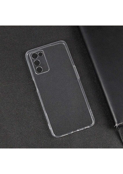 Oppo A55 5g Kılıf Için Tasarlanan Kristal Şeffaf Kaymaz Silikon Kılıf