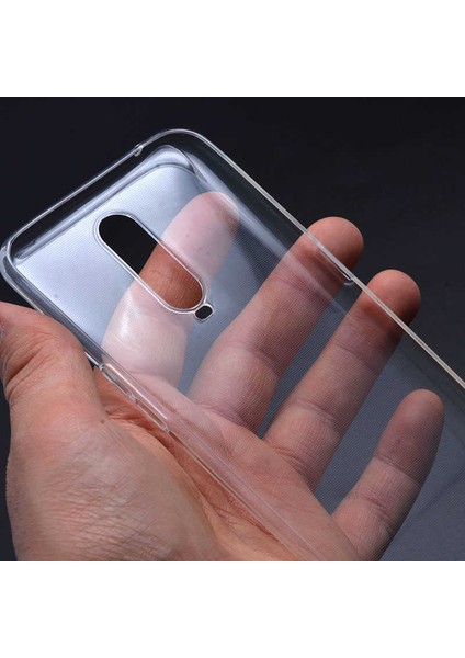 Oppo RX17 Pro Kılıf Için Tasarlanan Kristal Şeffaf Kaymaz Silikon Kılıf