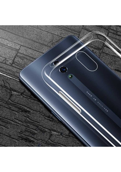Oppo Reno Kılıf Için Tasarlanan Kristal Şeffaf Kaymaz Silikon Kılıf