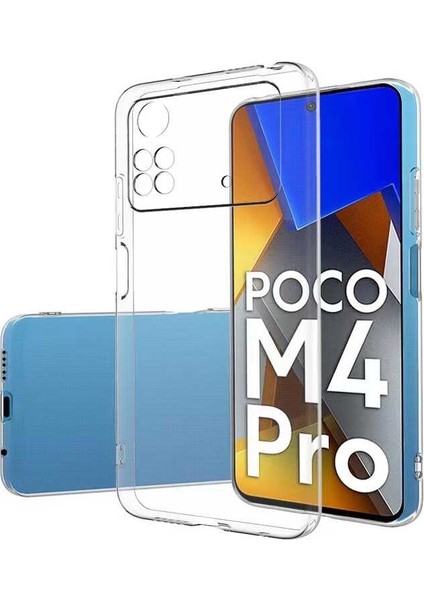 Xiaomi Poco M4 Pro 4g Kılıf Için Tasarlanan Kristal Şeffaf Kaymaz Silikon Kılıf