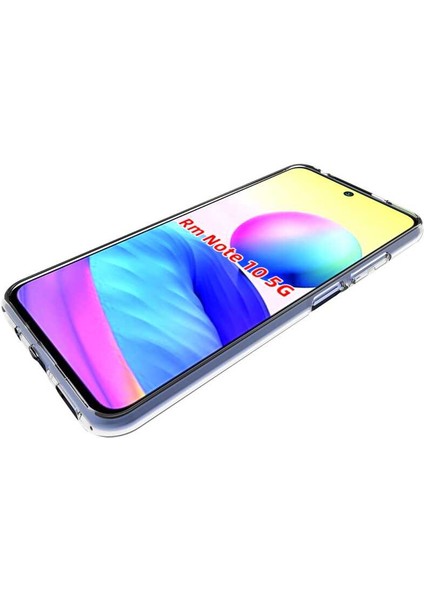 Xiaomi Redmi Note 10 5g Kılıf Için Tasarlanan Kristal Şeffaf Kaymaz Silikon Kılıf