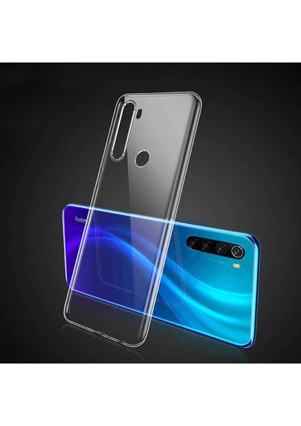 Xiaomi Redmi Note 8t Kılıf Için Tasarlanan Kristal Şeffaf Kaymaz Silikon Kılıf