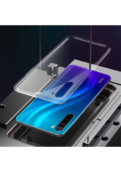 Xiaomi Redmi Note 8t Kılıf Için Tasarlanan Kristal Şeffaf Kaymaz Silikon Kılıf