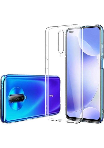 Xiaomi Poco X2 Kılıf Için Tasarlanan Kristal Şeffaf Kaymaz Silikon Kılıf