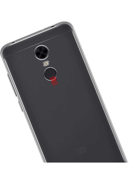 Xiaomi Redmi 5 Plus Kılıf Için Tasarlanan Kristal Şeffaf Kaymaz Silikon Kılıf