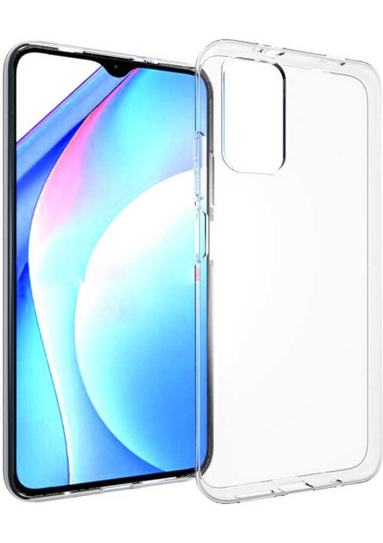 Xiaomi Redmi 9t Kılıf Için Tasarlanan Kristal Şeffaf Kaymaz Silikon Kılıf