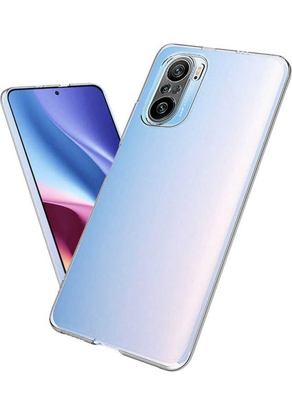 Xiaomi Redmi K40 Kılıf Için Tasarlanan Kristal Şeffaf Kaymaz Silikon Kılıf