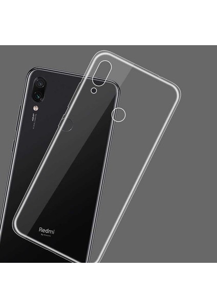 Xiaomi Redmi Note 7 Kılıf Için Tasarlanan Kristal Şeffaf Kaymaz Silikon Kılıf